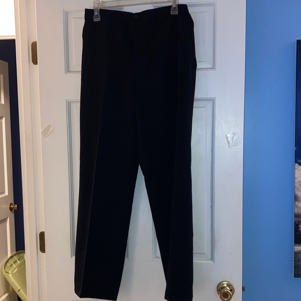 Dialogue Men's Elegant Black Dress Pants
